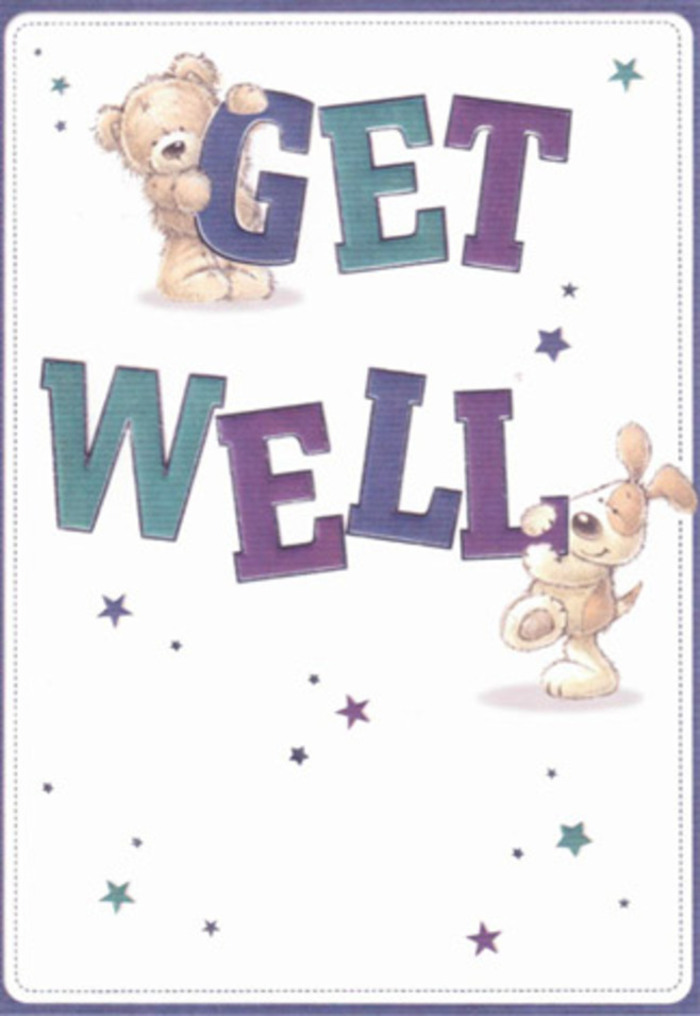 Celebrating the power of encouragement, this thoughtfully illustrated get well card invites the spirit of Norbiton into every brushstroke. At its heart, a soft bear and a lively puppy share the stage, surrounded by whimsical stars that seem to dance with the promise of brighter days. The oversized letters, shaded in dusky purples and aquas, boldly carry the message as confidently as a fresh bouquet from Flowers Norbiton creates a focal point in a family home on Cambridge Road. The tactile details-the plush fur of the bear and the velvety floppiness of the pup's ears-suggest a comforting touch that's as real as the hand-tied ribbons often found in our local arrangements. The airy, pristine background reflects a sense of cleanliness and optimism, threaded through with the artists' loving attention to every petal-like flourish. Sending this card alongside a bouquet from a cherished Norbiton florist would radiate an atmosphere of hope and nurturing, each detail blending to soothe and uplift. It's a scene suffused with sincerity and cheer-perfectly suited for lifting the spirits of someone dear in our close-knit community, whether at Kingston Hospital or recovering peacefully in a quiet Norbiton home.