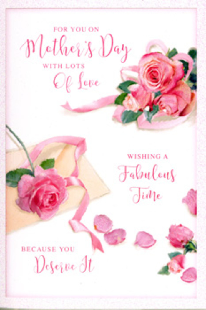 In this Mother's Day card image, the layout feels like a tabletop still life curated by a local Norbiton florist, where every element is calm, refined, and full of feeling. A soft white background provides a quiet canvas for the display of pink roses, which are arranged in relaxed clusters rather than a tightly structured pattern. Each rose is depicted in full bloom, with velvety petals curling outward in gentle spirals, their shades moving from delicate blush to a slightly deeper, romantic pink, reminiscent of blooms you might see in front gardens around Norbiton Church or along leafy side streets. A few petals have slipped from the flowers and now rest in scattered positions across the card, introducing a sense of movement and natural imperfection that feels tender and real. Winding through the central bouquet is a pale, satin-like ribbon, looping softly as if it has just been tied by hand, catching the light in subdued, pearly highlights. Elegant calligraphy phrases, written in a warm, flowing script, arc around and between the roses, conveying loving Mother's Day sentiments without overpowering the floral imagery. The ink appears slightly raised, lending a tactile quality that pairs beautifully with the illusion of soft petals. The overall lighting is diffused and gentle, like light drifting through a window on a quiet Norbiton afternoon, softening edges and deepening the sense of intimacy. This card reads as a floral portrait of appreciation, a delicate echo of a hand-arranged bouquet delivered to honour a mother's care and kindness.